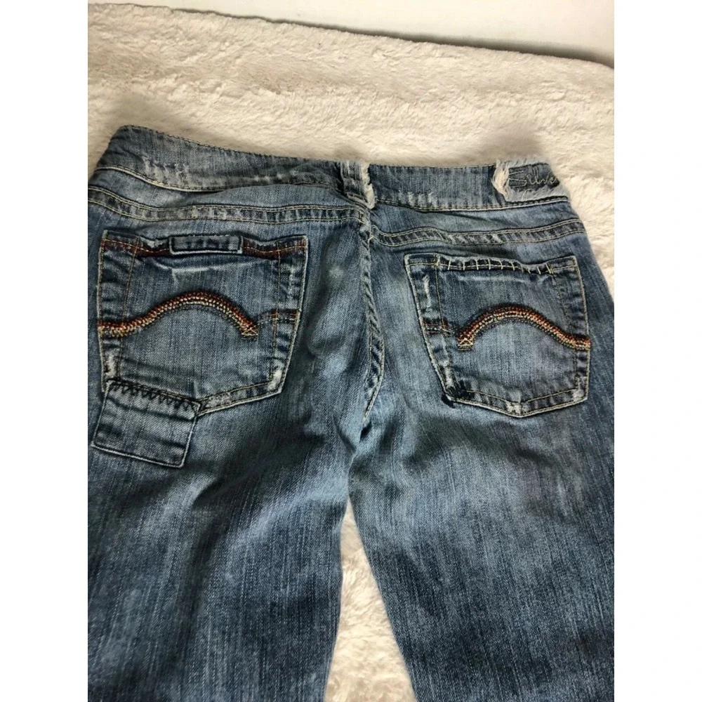 Silver‎ girls jeans sz 29x 27 length exc cond blue